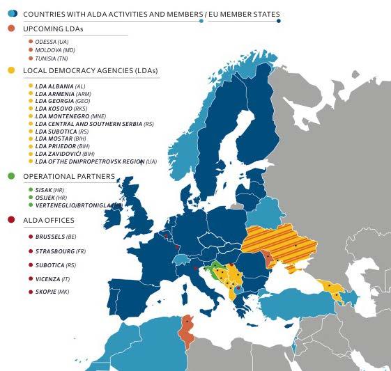 4 Dónde trabajamos? ALDA trabaja en la mayor parte de la Unión Europea (UE) y en los países de la Vecindad de la UE.