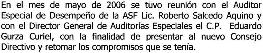 IV --ACaONES ESPEdFlCAS 2006 Una de las actividades más relevante de representación y gestión que realiza el Consejo Directivo es la vinculación con diversos organismos