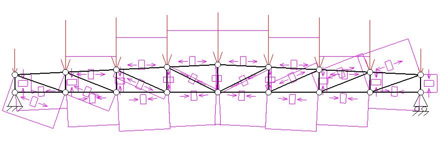 Se usará un software de elementos finitos para determinar los esfuerzos axiales en cada una de las barras de la