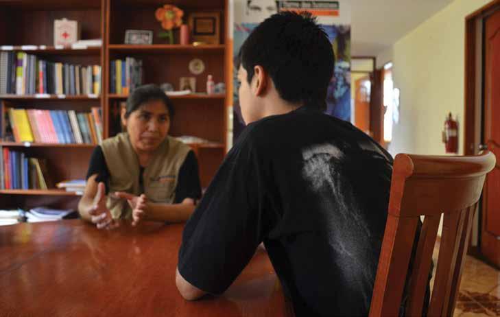Foto: Tdh / Gloria Pardo Si bien el Perú cuenta con un marco legal que protege a los adolescentes infractores, en el trabajo de supervisión llevado a cabo por la Defensoría del Pueblo hemos