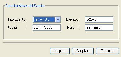 6.2. Entradas Módulo Desktop Nombre Descripción Características del evento Pantalla para ingresar las características
