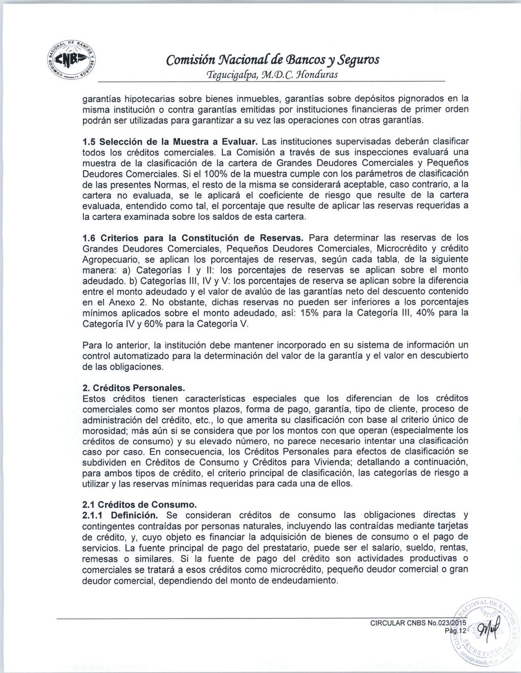 Comisión Nacionalde (Bancosy Seguros TegucigaCpa, ÍM.<D.