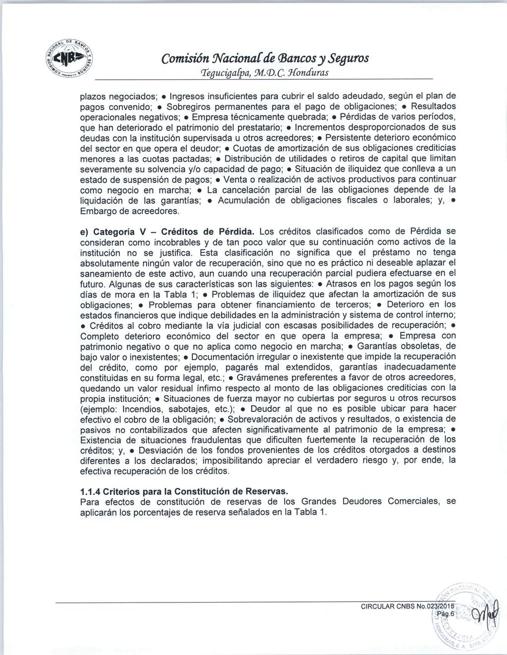 Comisión NacionaCde (Bancosy Seguros VegucigaCpa, <M.(D.