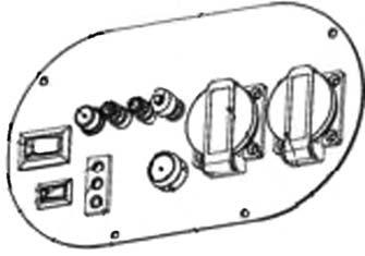 PANEL DE CONTROL Interruptor regulador inteligente Señal sobrecarga corriente alterna Señal luminosa de salida Perilla del