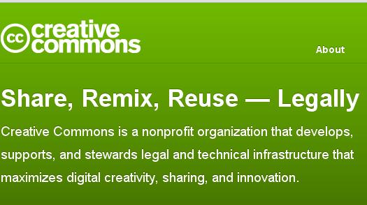 TODO EL MATERIAL INCLUIDO ALLÍ Se puede proteger con Creative Commons, las licencias que permiten