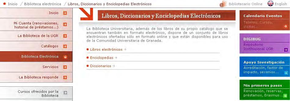 PRINCIPALES RECURSOS DE INFORMACIÓN EN RED II. LIBROS, DICCIONARIOS ELECTRÓNICOS... Más de 650.