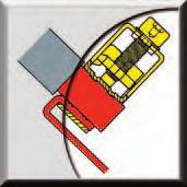 La conexión directa y la conexión brida-tornillo se fabrican en acero reforzado. La unidad brida-tornillo genera la necesaria fuerza de contacto.