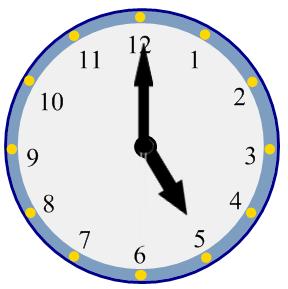 La hora y el dinero El Reloj Trabajo en casa Escribe la hora que se muestra en el