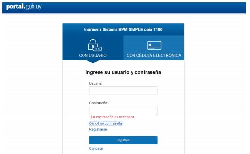 Qué requerimientos necesito para poder realizar este trámite en línea? - Cédula de identidad electrónica o contar con usuario y contraseña para acceder al Portal del Estado Uruguayo.