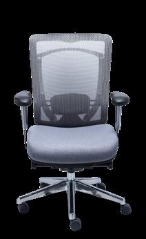 RE-7000) Su asiento y respaldo en una sola pieza en material mesh de nylon proporciona el soporte,