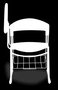 Amplias dimensiones y diseño ergonómico en su asiento y respaldo de una sola pieza, aunado a una estructura tubular de alta