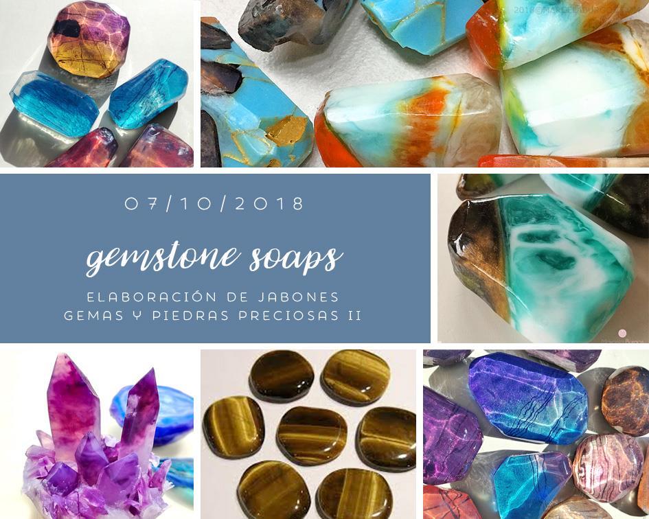 07 de octubre - Taller de Jabones Gemstone soaps Misma clase que CDMX. Aprende a hacer bellísimos jabones en forma de gemas preciosas y sorprende con tus creaciones.