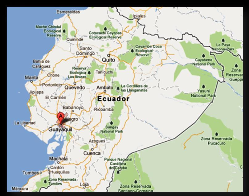 La Figura 1, a continuación, muestra la localización del sitio del proyecto de la PTAR Los Merinos en Guayaquil, Ecuador.