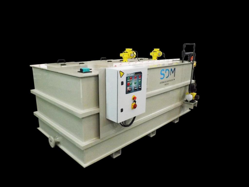 1 unidad POLYPACK ALS-MAX-1000- Equipo Automático de Preparación de Floculantes Líquidos Concentrados Se trata de un equipo automatizado de preparación capaz de producir floculantes para proceso a