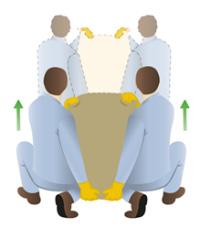 Situaciones especiales de manipulación de cargas Manipulación de cargas en postura sentada No se deben manipular cargas de más de 5 kg en postura sentada, siempre que sea en una zona próxima al
