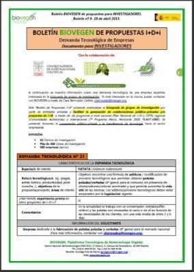 PTs Bioeconomía Acuerdos de difusión con: RESULTADOS TOTALES (septiembre 2012