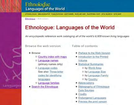 Ethnologue. (http://www.