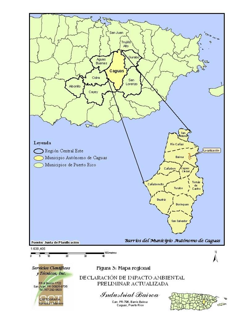 Figura 3: Mapa regional Declaración de