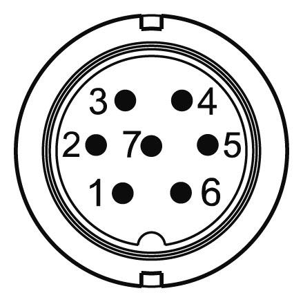 Conector (Mx0,7) S, 7polos BN compl. pos.