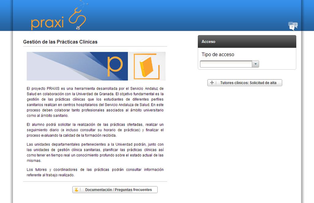 de Medicina: 1. Diríjase a la web de prácticas de la facultad http://medicina.ugr.es/practicas.