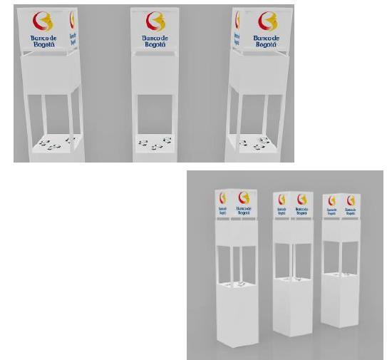Unidades de conexión Imagen del patrocinador en los puntos interactivos l evento, ubicada estratégicamente en la zona comercial.