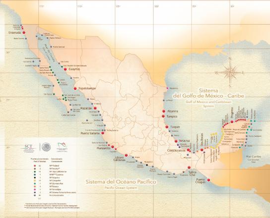 Caso México México, con sus 11,122 kilómetros de costa y su colindancia a los dos mayores océanos, con su privilegiada ubicación