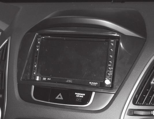 INSTALLATION INSTRUCTIONS FOR PART 99-74B KIT FEATURES KIT COMPONENTS APPLICATIONS 00 HYUNDAI TUCSON 99-74B ISO DIN Head Unit Provision With Pocket DDIN Head Unit Provision Painted Matte Black To