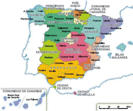 b) Qué provincia está situada más al sur, Albacete o Guadalajara? c) Qué provincia andaluza se sitúa al oeste de Sevilla?