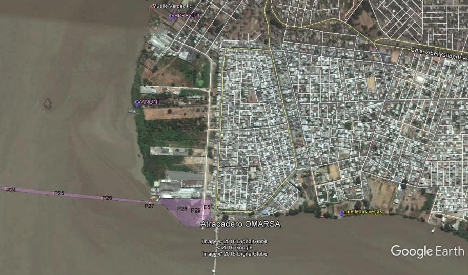 Cantón Daule. Fuente. Google Earth Elaboración: Ecosaxmbito C. Ltda.