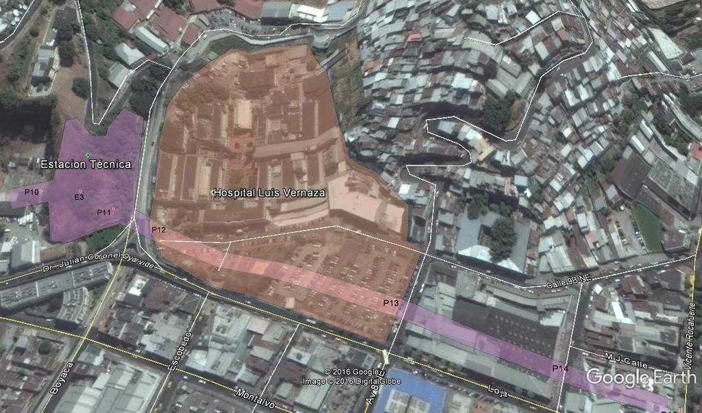 Salud Publica Distrito III Fuente. Google Earth Elaboración: Ecosambito C. Ltda.