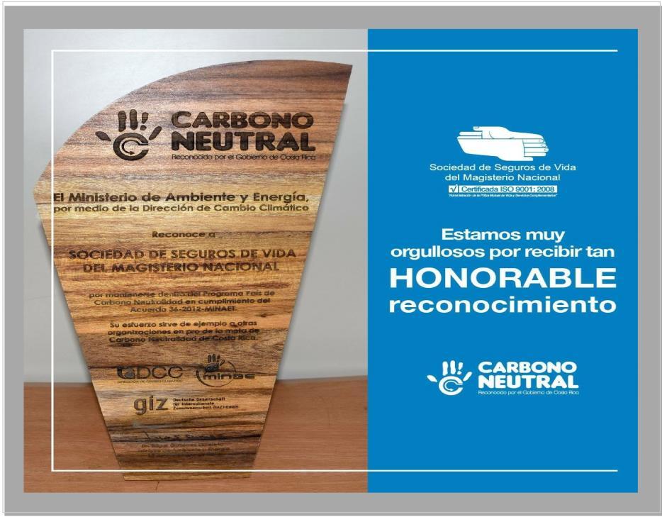 programa País de Carbono Neutral en cumplimiento de Acuerdo 36-2012- MINAET.