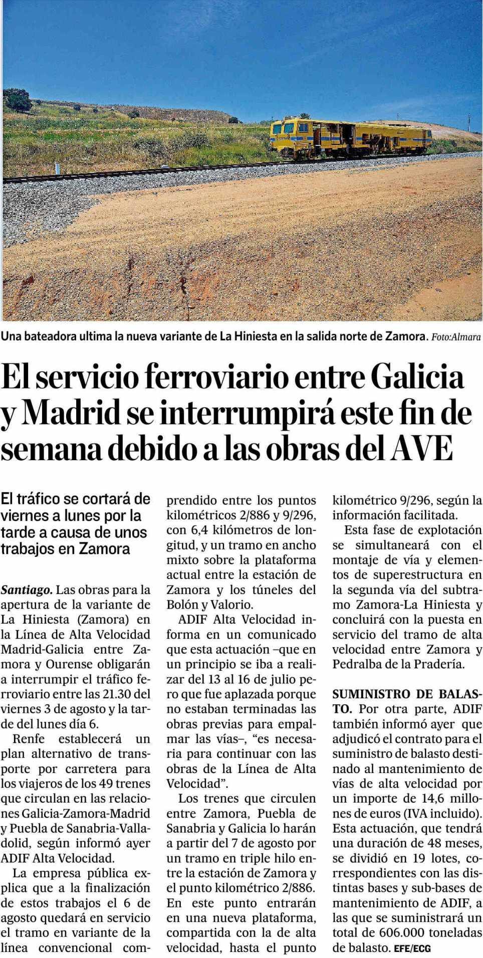 El Correo Gallego Galicia 27.472 Ejemplares 22.735 Ejemplares Sección: REGIONAL Valor: 1.