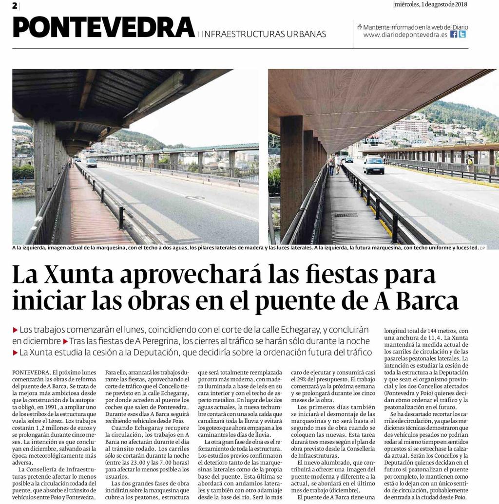 Diario de Pontevedra Pontevedra 5.376 Ejemplares 4.615 Ejemplares Sección: LOCAL Valor: 1.