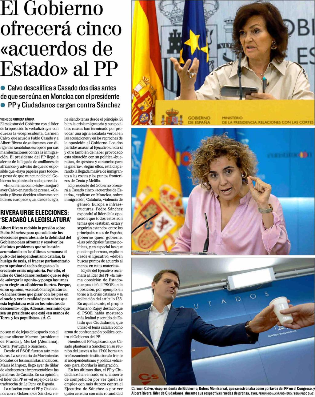 El Mundo España 141.733 Ejemplares 97.162 Ejemplares Sección: POLÍTICA NACIONAL Valor: 33.