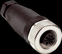 apantallar, 2 m Cabezal A: Conector hembra, M8, 4 polos, acodado, Con codificación A Cable: Cable sensor/actuador, PVC, sin