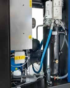 Este sistema también asegura un bajo contenido de residuos en el aceite de menos de 2 ppm y reduce significativamente la contaminación de aceite en el