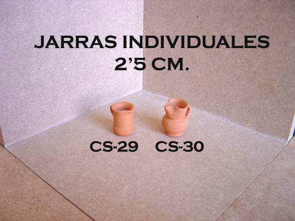 CATALOGO MINIATURAS BELENES JARRAS INDIVIDUALES 2 5 CM. Jarras individuales de 2 5 cm. ideales para allí donde su creación lo requiera.