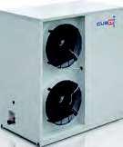 comerciales e industriales: desde pequeñas unidades condensadas por aire de un solo compresor (CUBO ONE), hasta unidades equipadas con 2 o 3 compresores (CUBO MULTI).