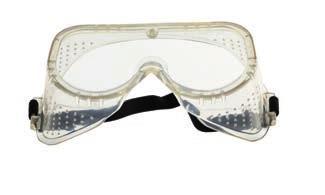 12 uds SPC-002-012 gafas de seguridad (A) 12 30,55 2,55 Gafa-máscara de protección integral Montura en PVC confortable y blanda y lentes de policarbonato.