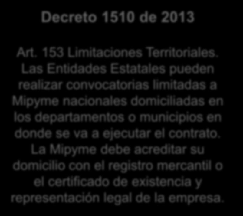 Nuevo Indicador Decreto 1510 de 2013 Art.