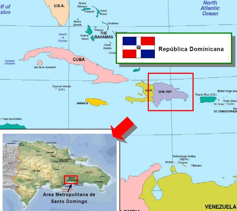 LA REPÚBLICA DOMINICANA Superficie: