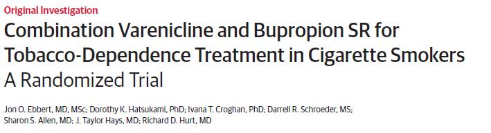 Varenicline + bupropion nicotina és més efectiu que vareniline sola?