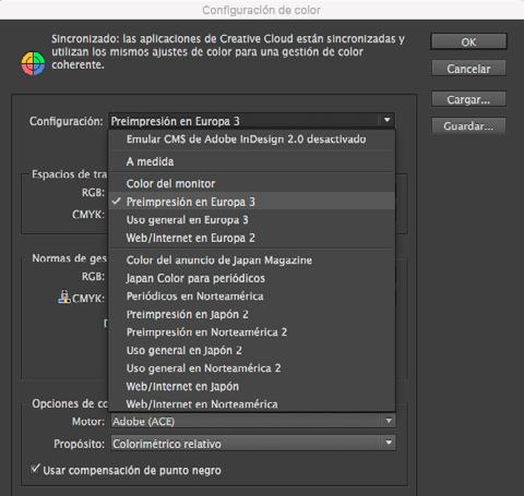 Adobe Creative Suite ajustes de color Para la perfecta gestión del color de los PDFs desde la Creative Suite de Adobe, lo primero es configurar lndesign, Photoshop e lllustrator con los perfiles de