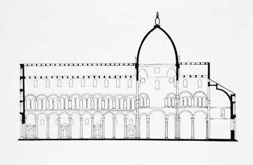 Catedral de Pisa, sección de
