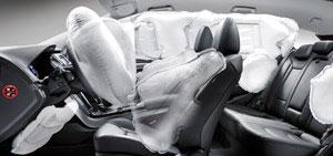El SRSCM determina si se despliega el correspondiente airbag lateral, independientemente del estado del cinturón de seguridad (abrochado o desabrochado).