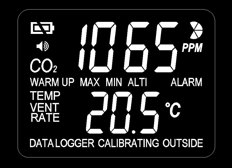 Medidor de la calidad de aire PCE-AC 3000 es un monitor de CO2 portátil y preciso. Además de la medición de la concentración CO2, este dispositivo también puede medir la temperatura ambiental.