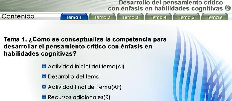 Temas: concepto del competencia del pensamiento crítico, relevancia de las competencias, desarrollar las