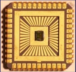 Una vez cortado e individualizado el chip cada microprocesador será recubierto por una
