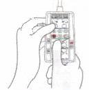 TORRETA Con la emisora puede dirigir los movimientos de la torreta. Para hacerla girar, utilice los botones 1 y 2 del mando (ver figura).