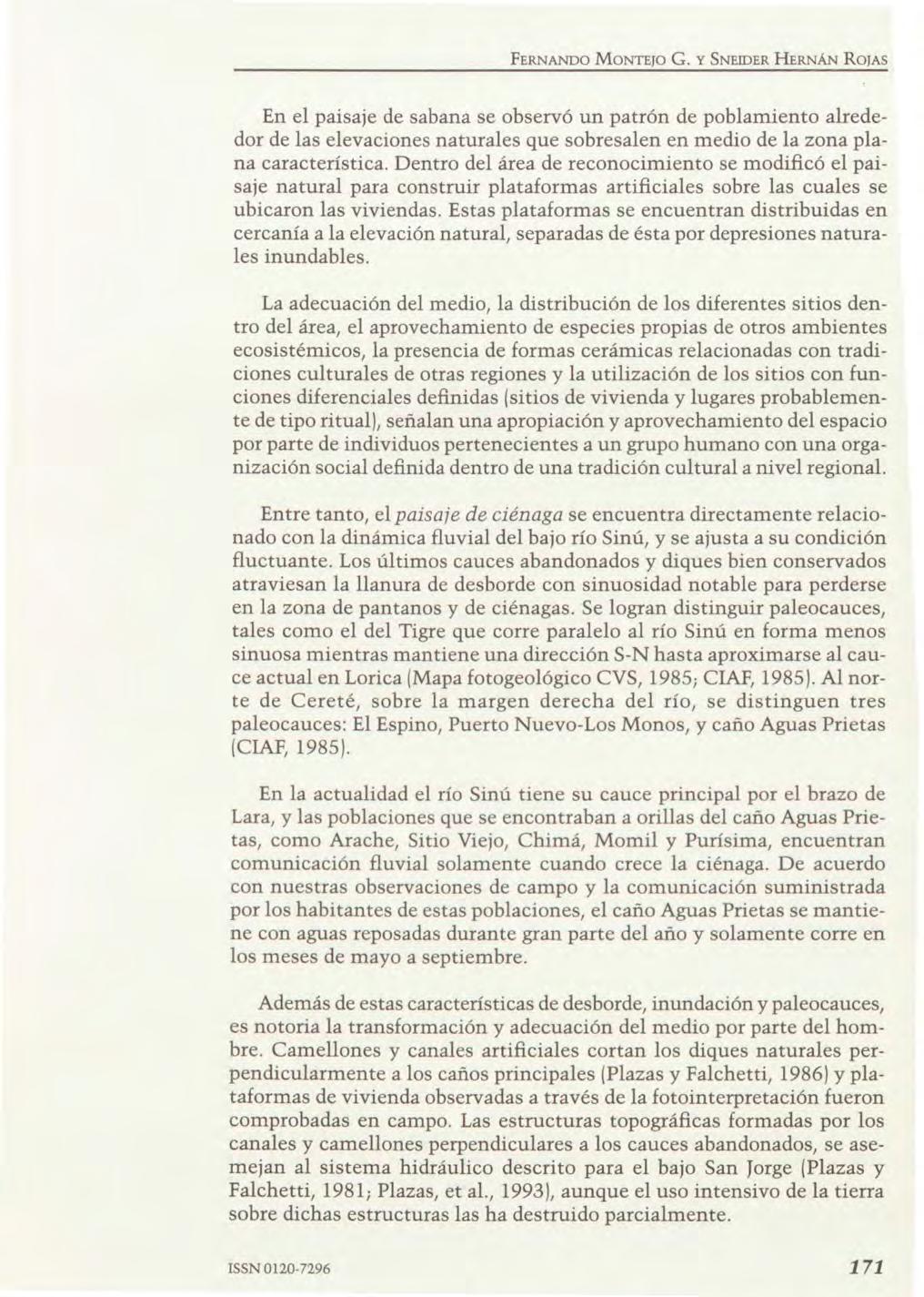 ISSN O 120-7296 171 Digitalizado por la Biblioteca Luis Ángel Arango del Banco de la República, Colombia. FERNANDO MONTEJO G.